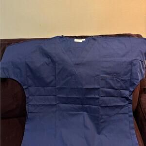 Women’s Landau Blue Scrubzone V-Neck Shirt